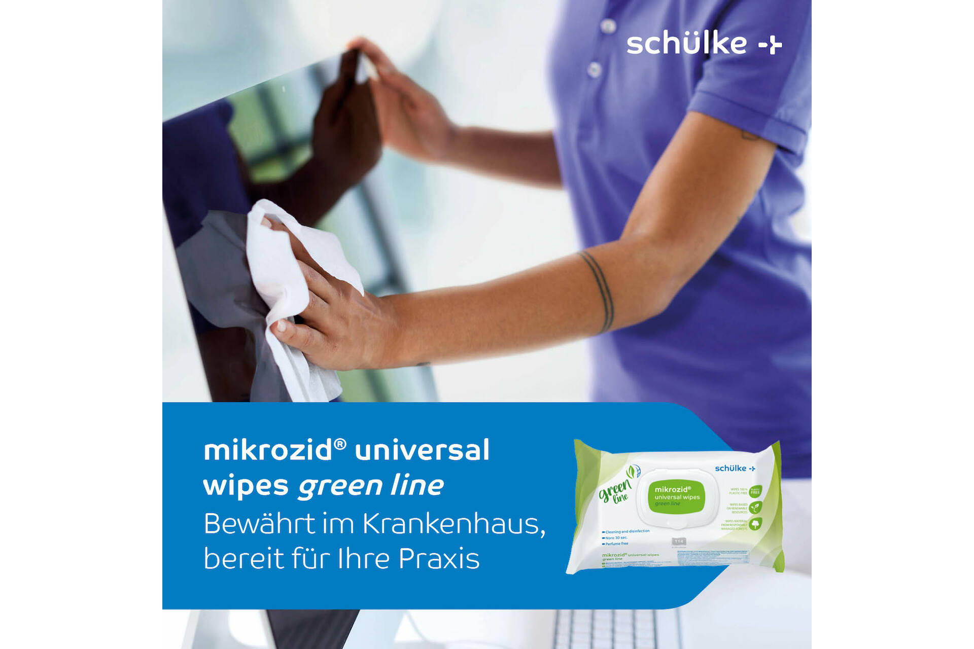 mikrozid® universal wipes green line