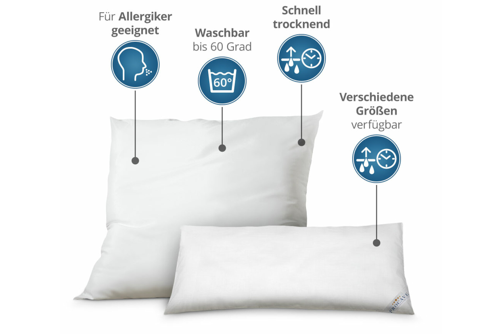 MICRO-COMFORT Kissen unversteppt