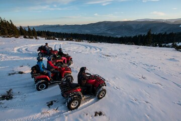 Quad fahren: Wintertour