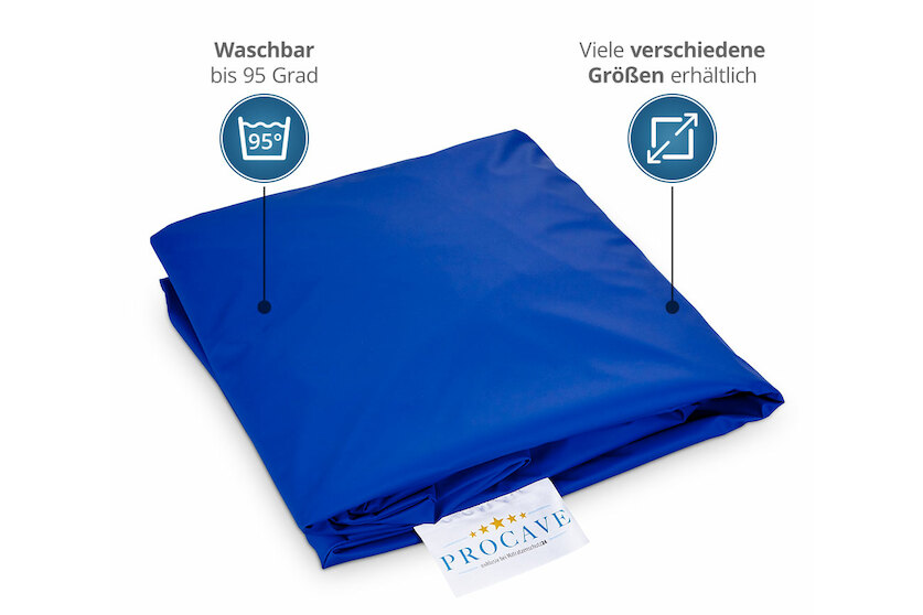 Inkontinenz Spannbettlaken in Blau - 100% wasserdicht