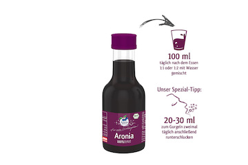 Bio Aroniasaft, 100% Direktsaft in der Probiergröße, (1,79 € / 100 ml)