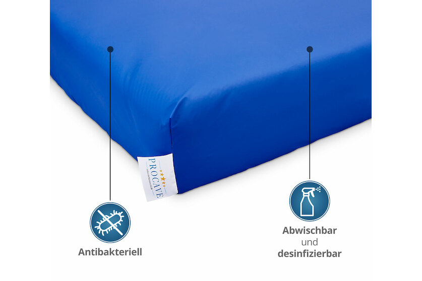 Inkontinenz Spannbettlaken in Blau - 100% wasserdicht