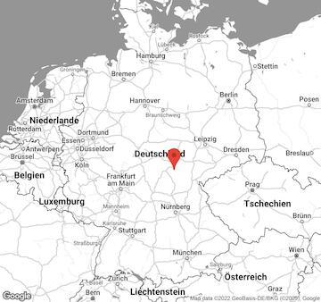 Karte von Segway-Tour Hohe Tanne mit Picknick am Rennsteig