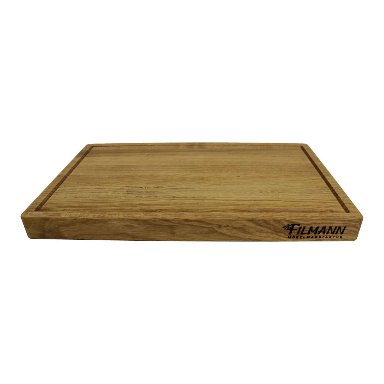 Schneidebrett Eiche mit Saftrille 50x30cm