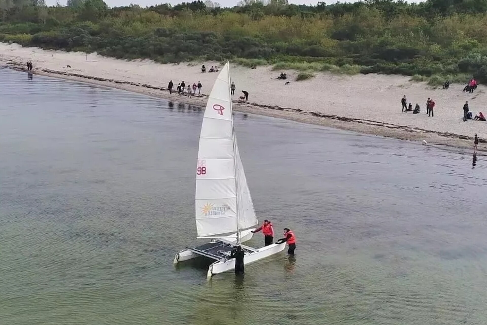 Katamaran Wildwasserfahrt auf der Ostsee