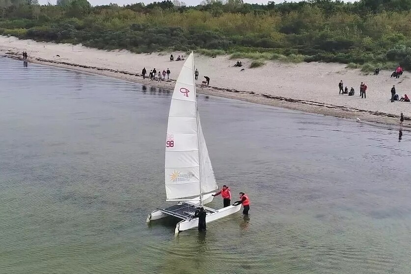 Katamaran Wildwasserfahrt auf der Ostsee