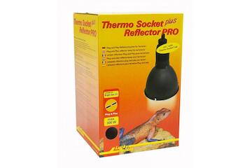 Lucky Reptile Thermo Socket + Reflector PRO klein ,(schwarz)