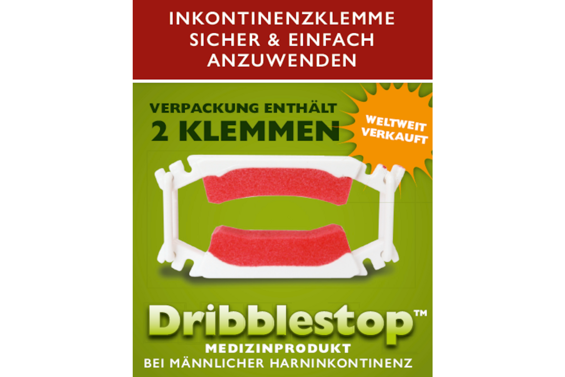 Dribblestop® Inkontinenzklemme