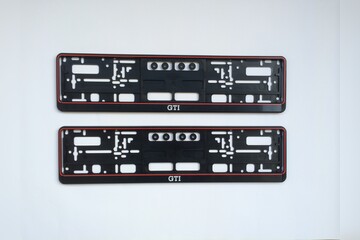 2x GTI Kennzeichenhalter