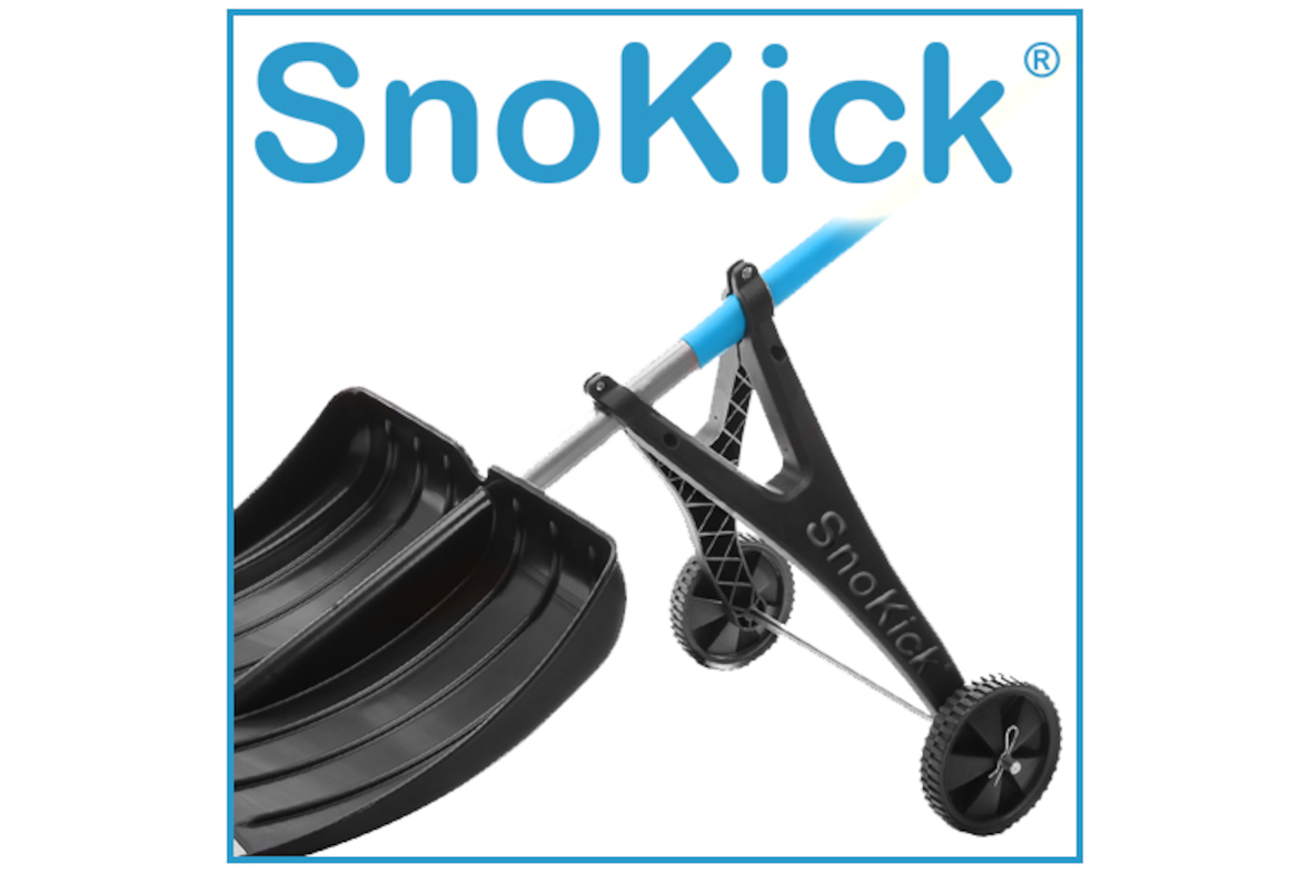SnoKick® - Schneeschieber mit Rollen