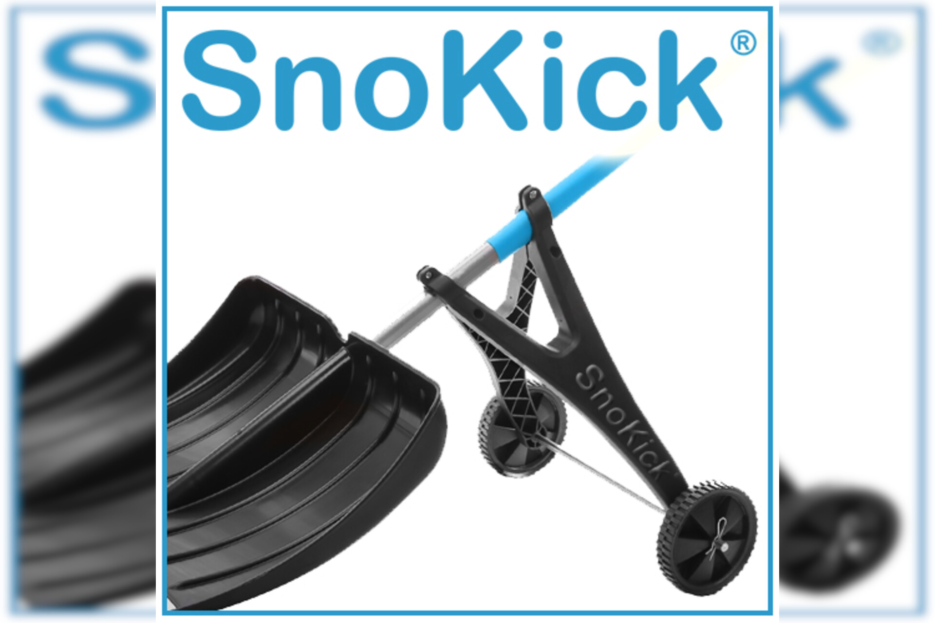 SnoKick® - Schneeschieber mit Rollen