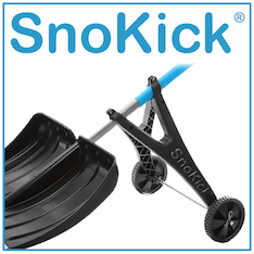 SnoKick® - Schneeschieber mit Rollen