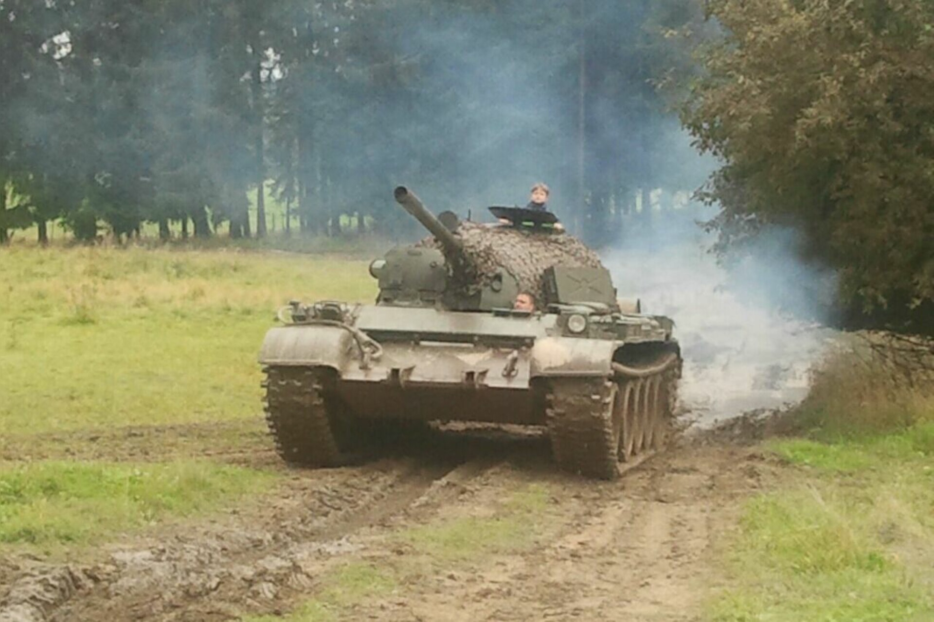 Mitfahren im schweren Panzer