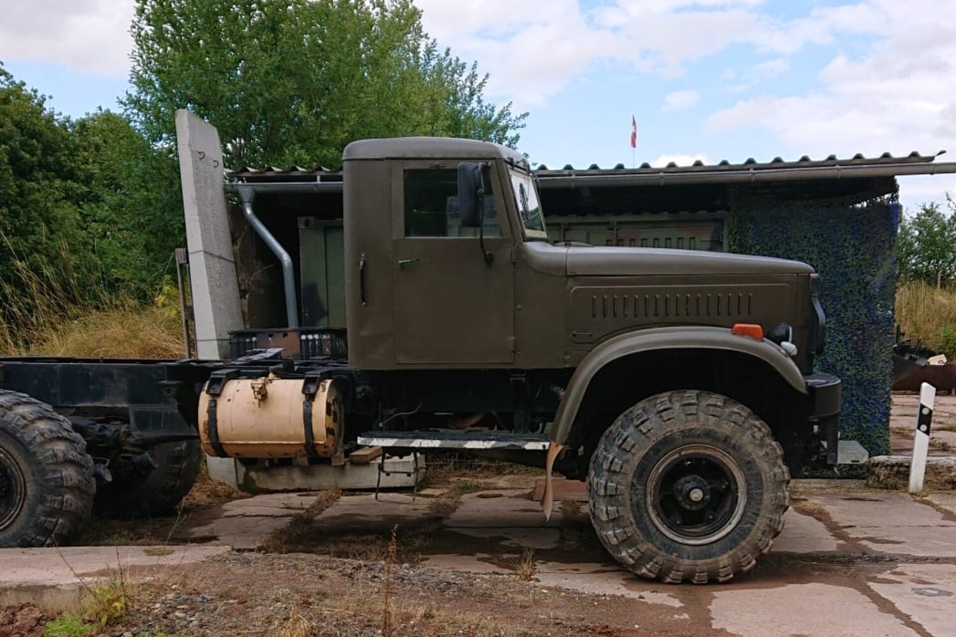 Mitfahren im LKW | Militär-Truck KrAZ-255