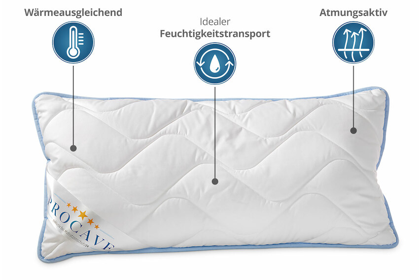 Kühlendes Kopfkissen (TopCool) gegen Schwitzen