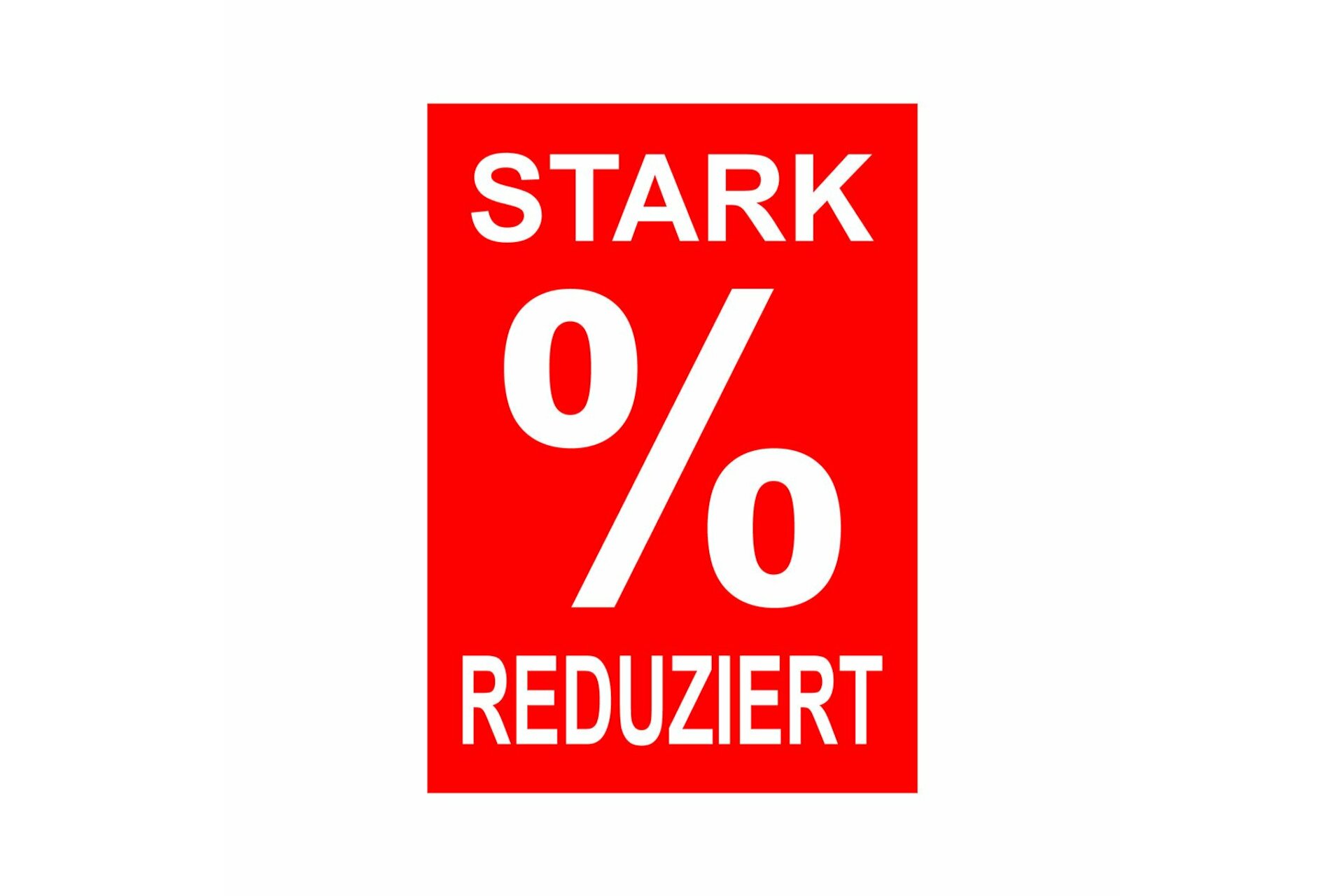 Werbeplakate DIN A4 -STARK REDUZIERT- rot/wei&szlig;