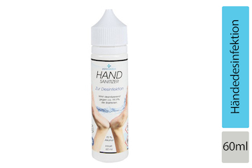 Hand Sanitizer zur Händedesinfektion, 60 ml Flasche