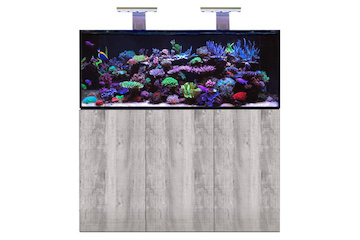 D-D Aqua-Pro Reef 1500- METAL FRAME- DRIFTWOOD CONCRETE