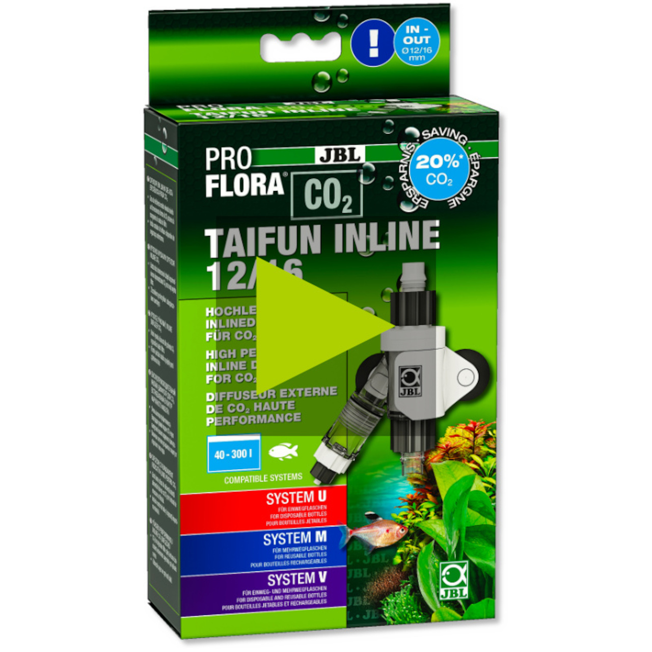 JBL ProFlora CO2 Taifun Inline 12/16