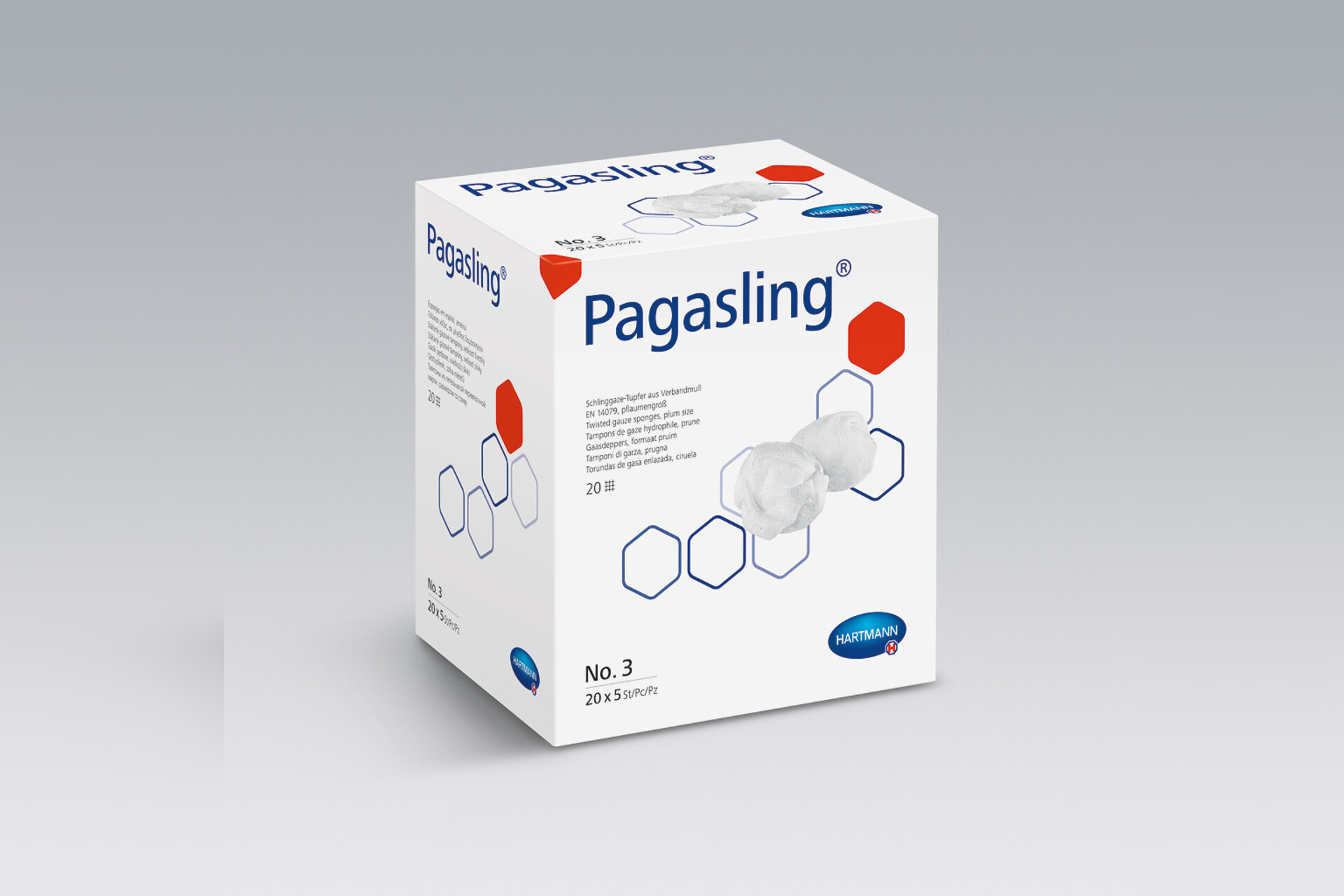 Pagasling® Tupfer Wundtupfer pflaumengroß steril Gr. 3