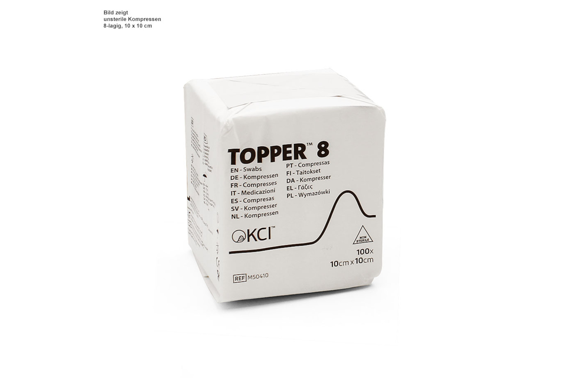 TOPPER® 8 Kompressen unsteril 10 x 10 cm