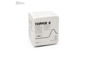 TOPPER® 8 Kompressen unsteril 10 x 10 cm