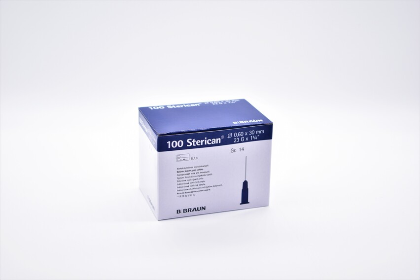 B.Braun Sterican Einmalkanüle / Injektionskanüle, 23G, 0,60x30, 100 Stück