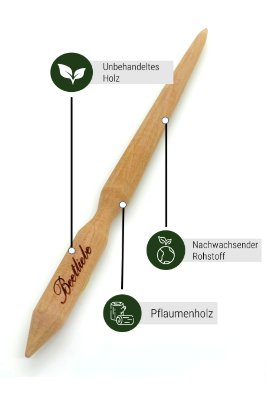 Pikierstab "Pflaume" - Pikierstab aus Holz