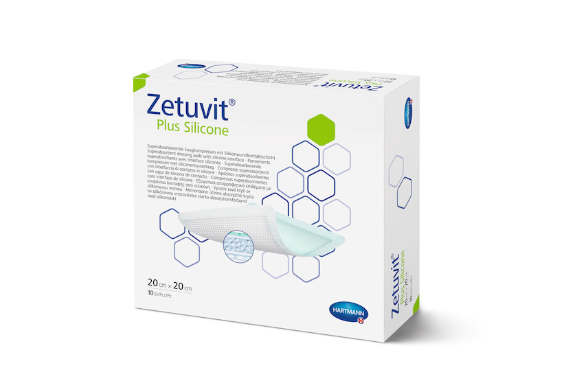 Zetuvit® Plus Silicone - Superabsorber-Wundauflage mit Silikon-Wundkontaktschicht