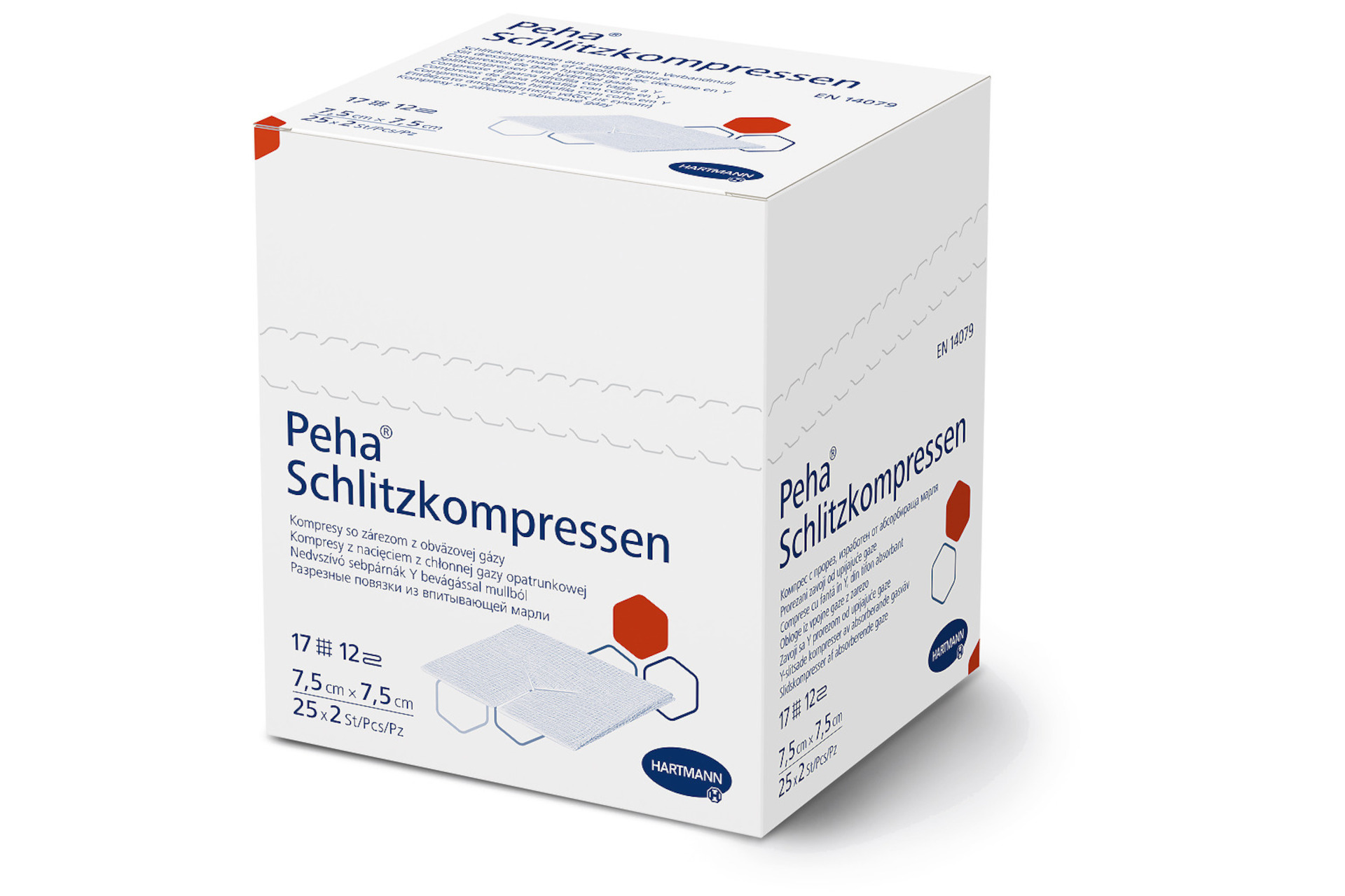 Peha Schlitzkompressen steril 7,5 x 7,5cm