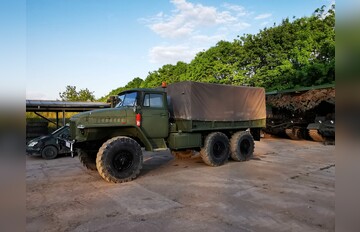Mitfahren im LKW | Militär-Truck URAL-375