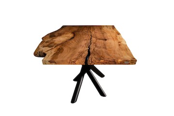 Massiver Holztisch aus einem Stück - Buche