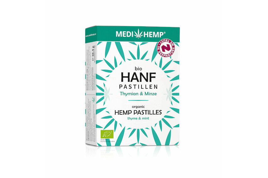 Medihemp Bio Hanfpastillen Thymian & Minze
