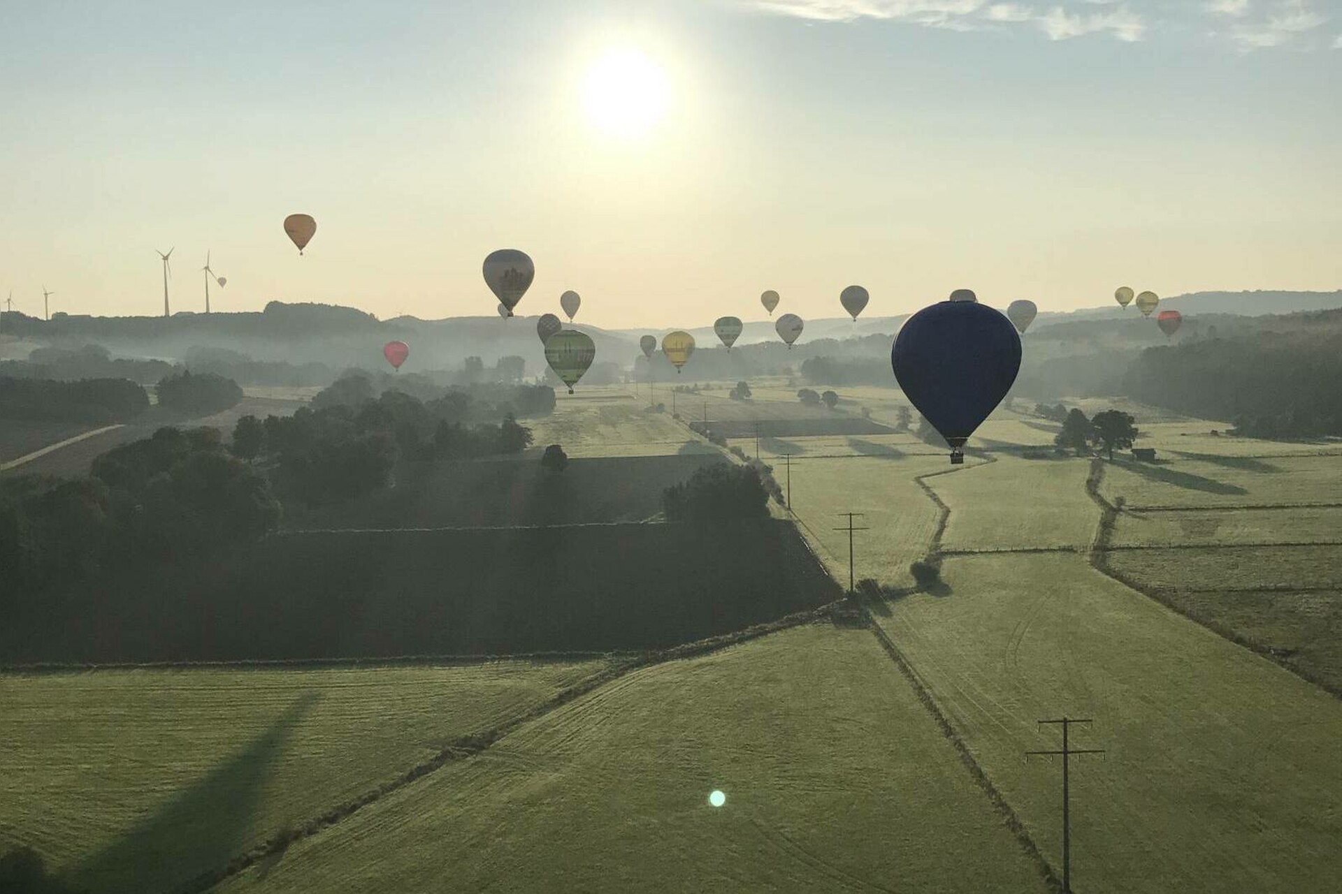 Ballonfahrt Pfälzerwald Überquerung