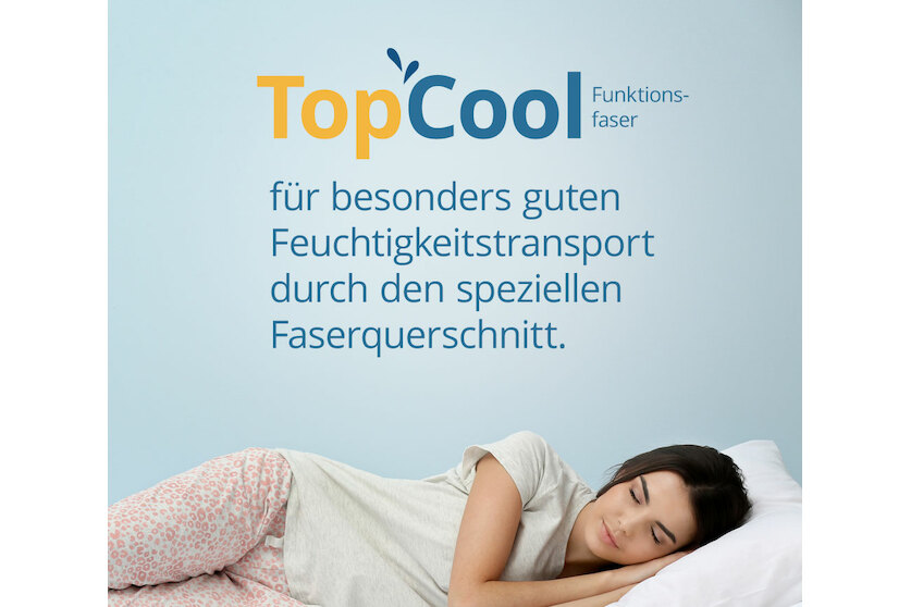 Kindermatratze mit verstepptem TopCool-Matratzenbezug