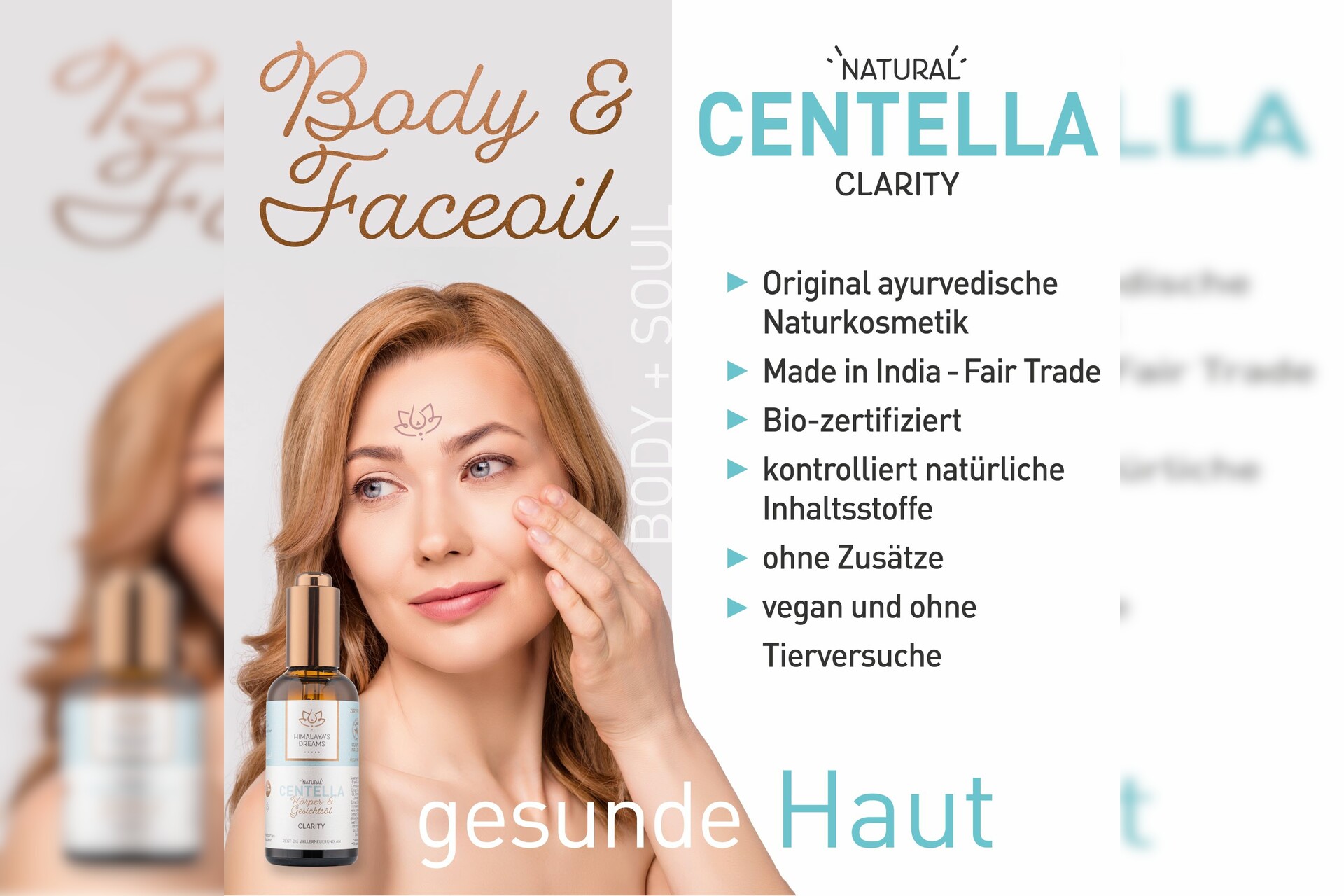 Ayurveda Körper- und Gesichtsöl Centella - Clarity