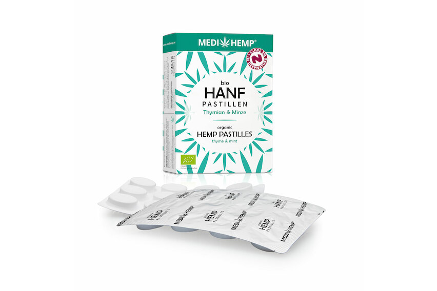 Medihemp Bio Hanfpastillen Thymian & Minze