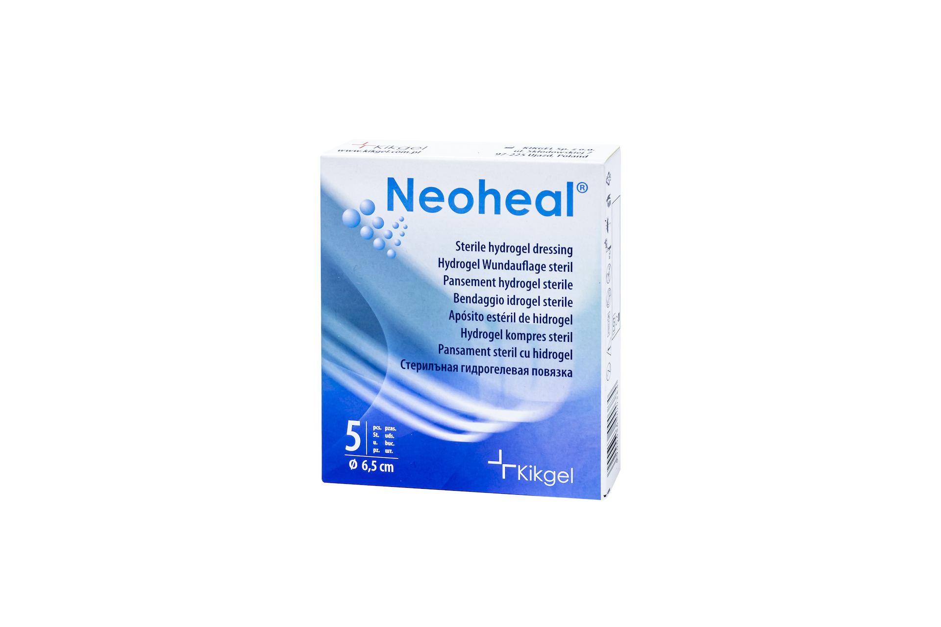 Hydrogel-Wundauflage NEOHEAL rund