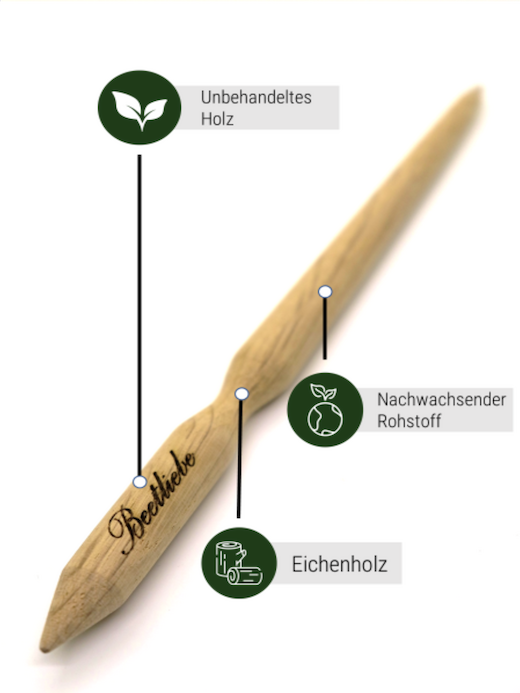 Pikierstab "Eiche" - Pikierstab aus Holz