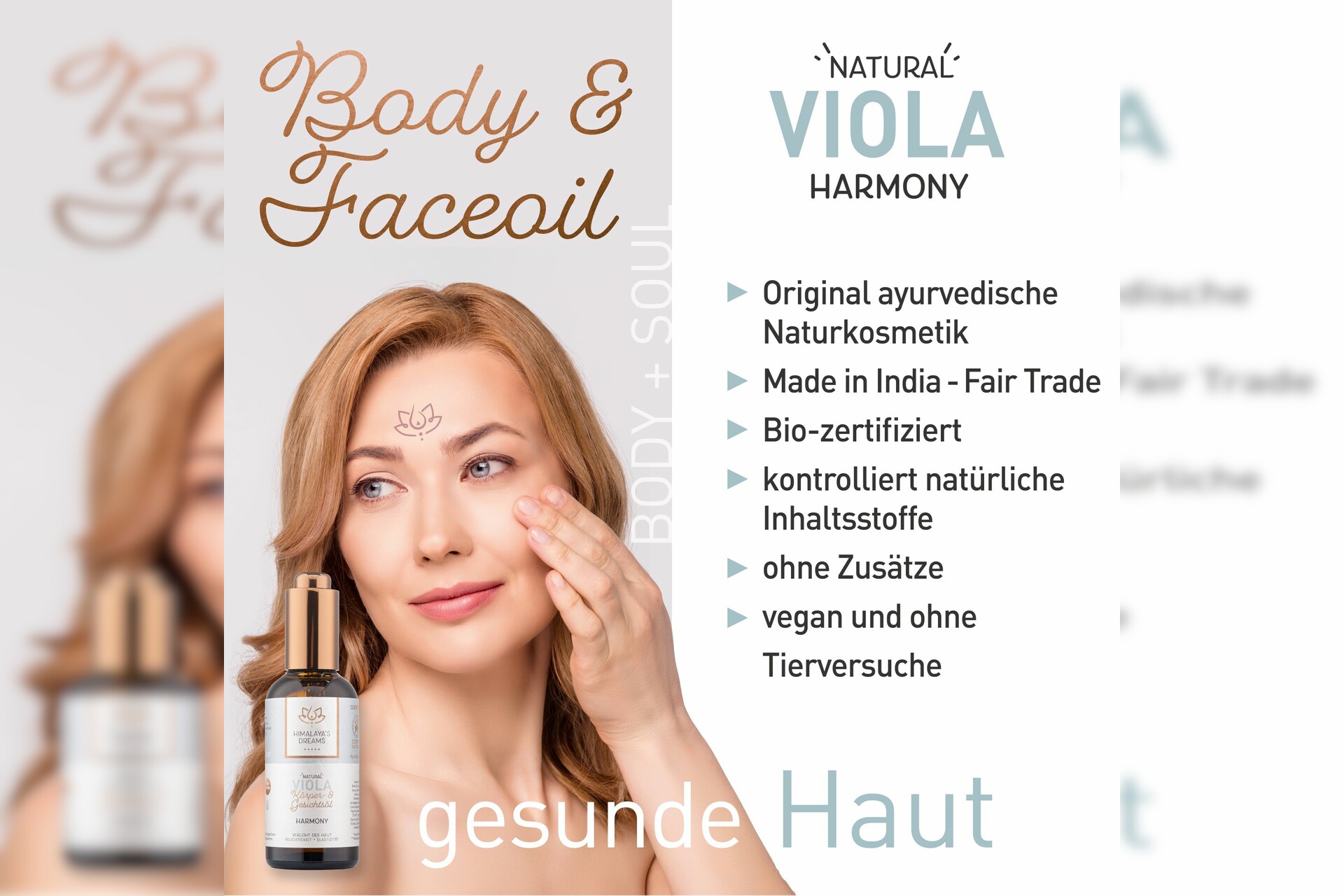 Ayurveda Körper- und Gesichtsöl Viola - Harmony