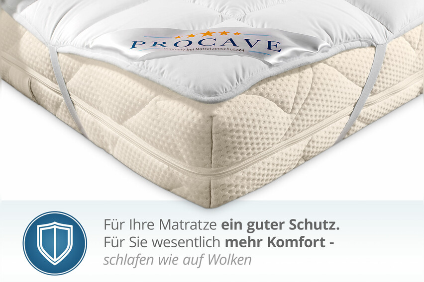 Microfaser Matratzenauflage (Micro-Comfort) mit 4 Eckgummis