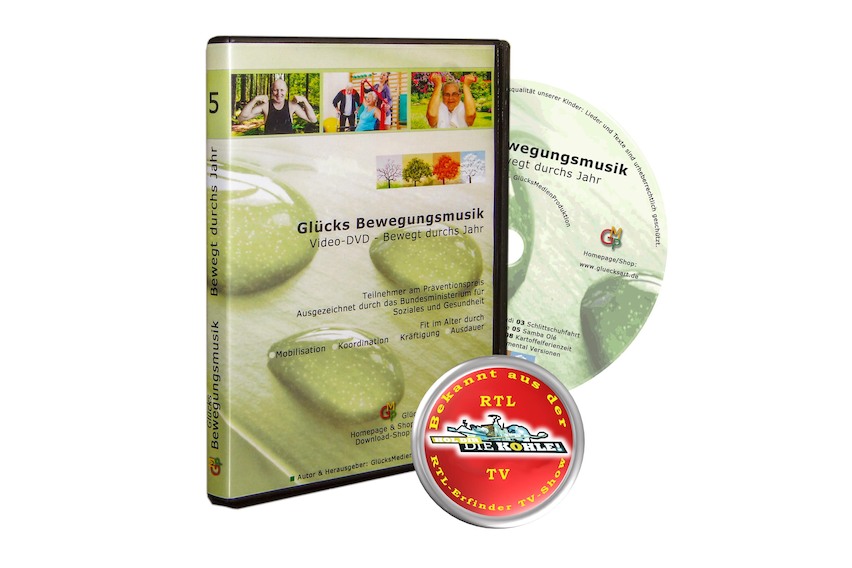 Sitzgymnastik für Senioren "Bewegt durchs Jahr" Video-DVD