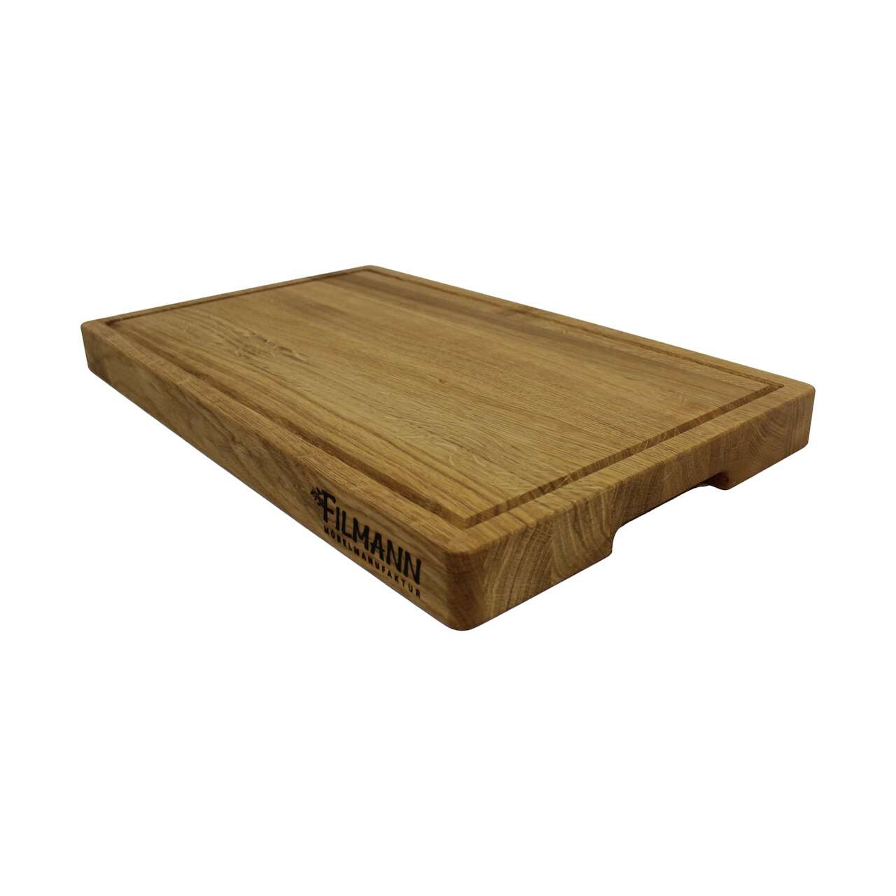 Schneidebrett Eiche mit Saftrille 50x30cm