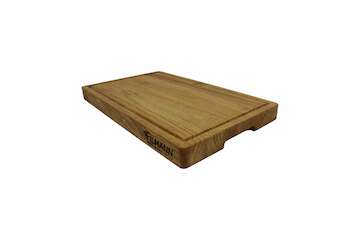 Schneidebrett Eiche mit Saftrille 50x30cm