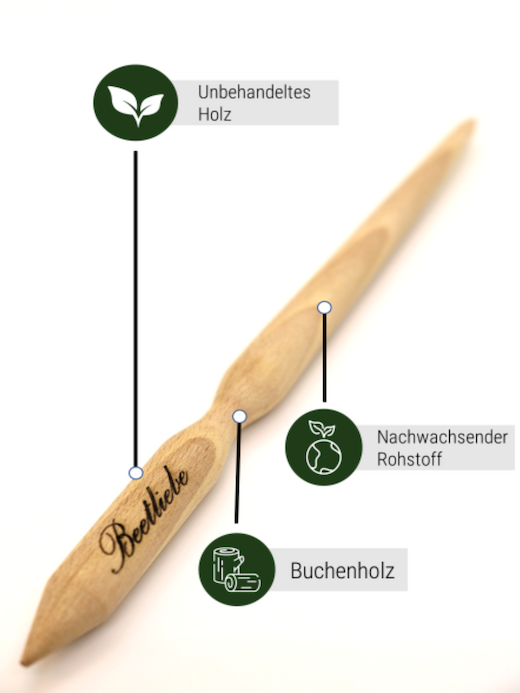 Pikierstab „Buche“ - Pikierstab aus Holz