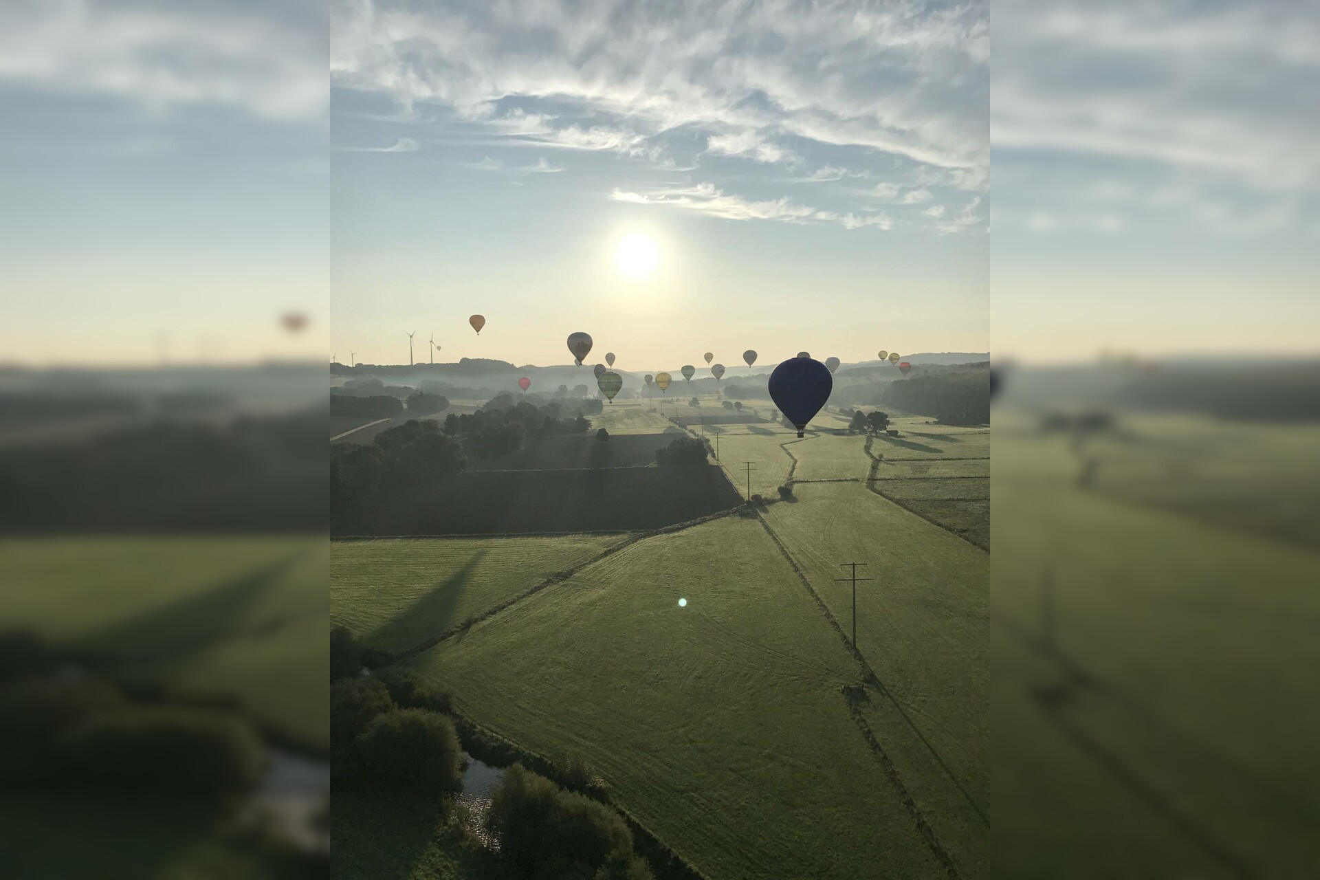 Ballonfahrt Pfälzerwald Überquerung