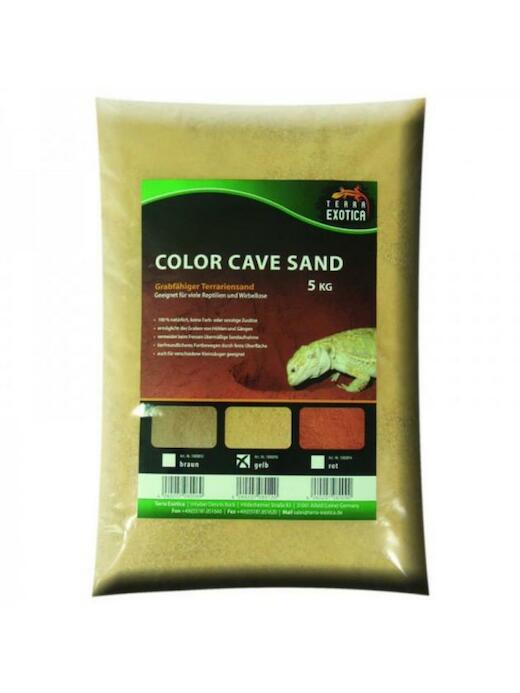 Terra Exotica Color Cave Sand - gelb 5 kg grabfähig