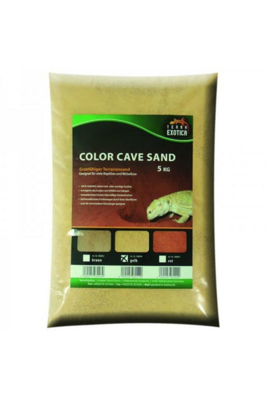 Terra Exotica Color Cave Sand - gelb 5 kg grabfähig