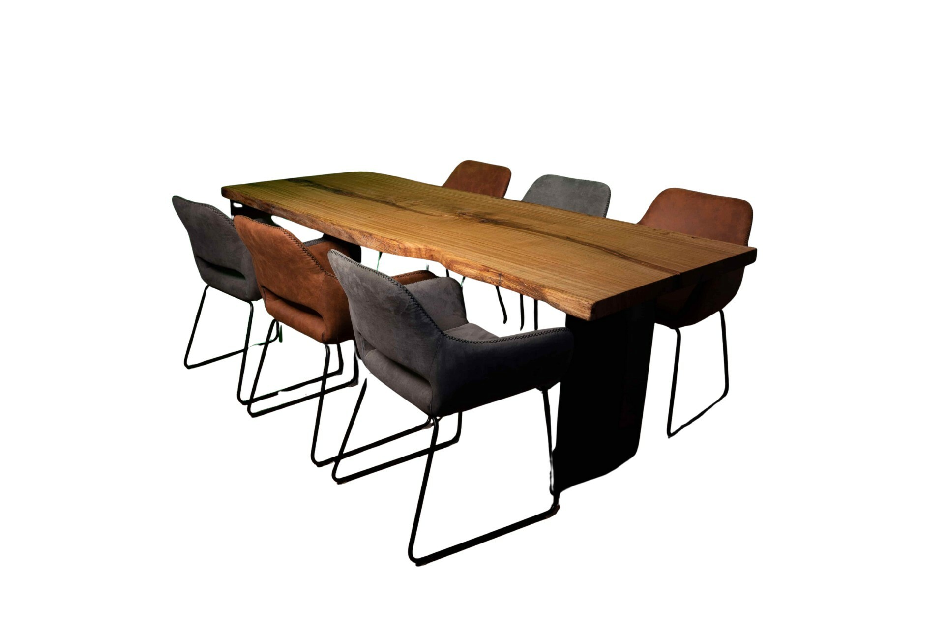 Massiver Holztisch aus einem Stück - Eiche
