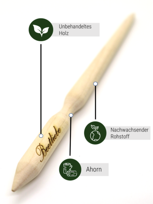 Pikierstab "Ahorn" -Pikierstab aus Holz